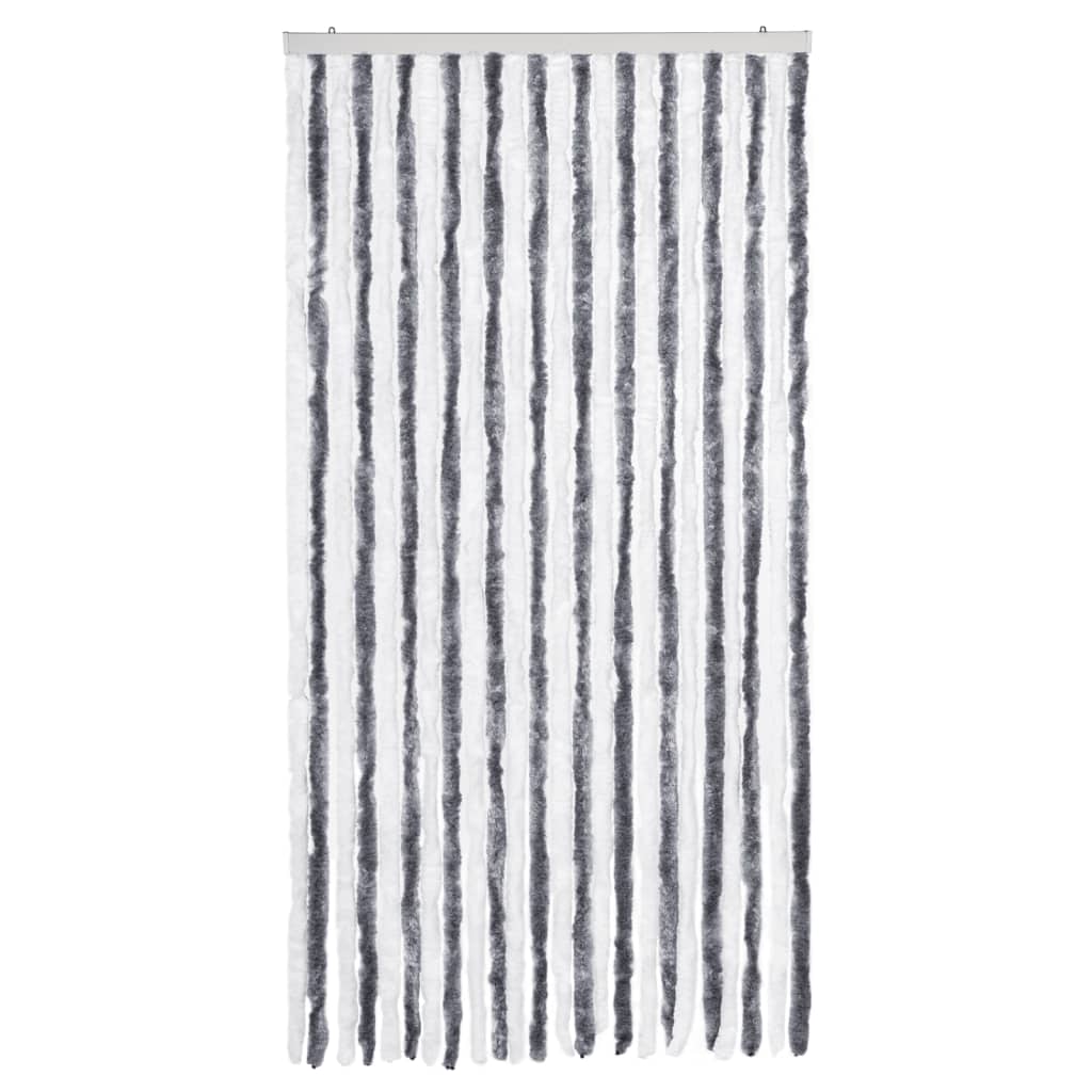 Insect Curtain Grey and White 100x220 cm Chenille