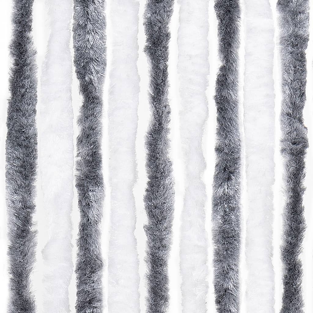 Insect Curtain Grey and White 100x220 cm Chenille