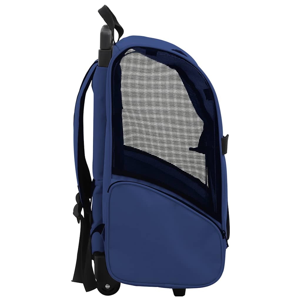 Foldable Multipurpose Pet Trolley Blue