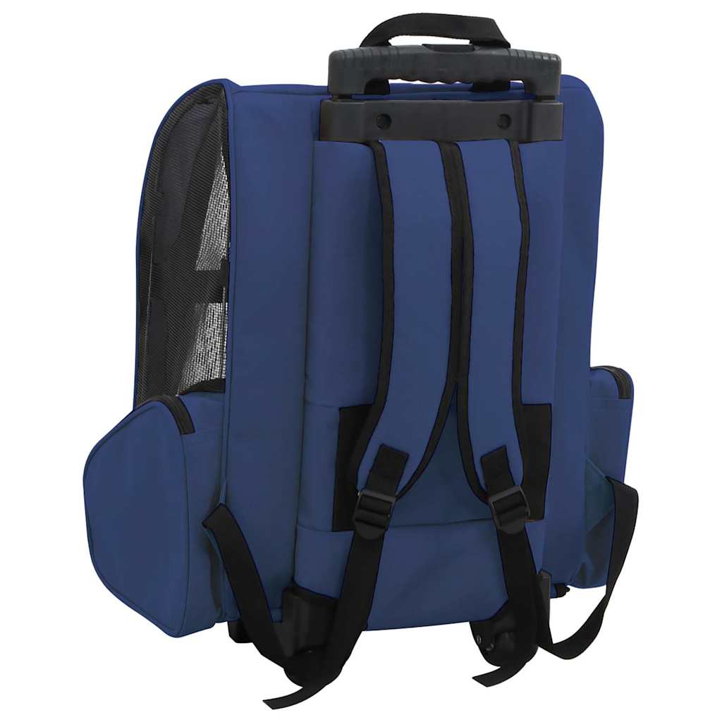 Foldable Multipurpose Pet Trolley Blue