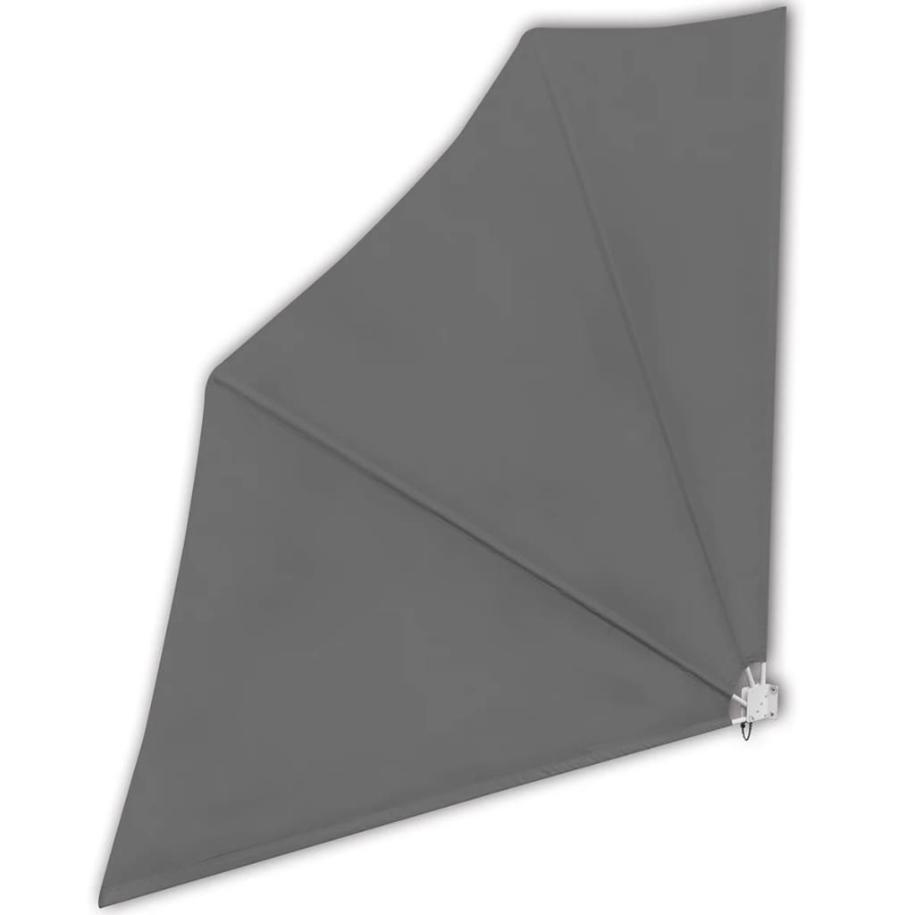 Collapsible Balcony Side Awning Grey 140x140 cm