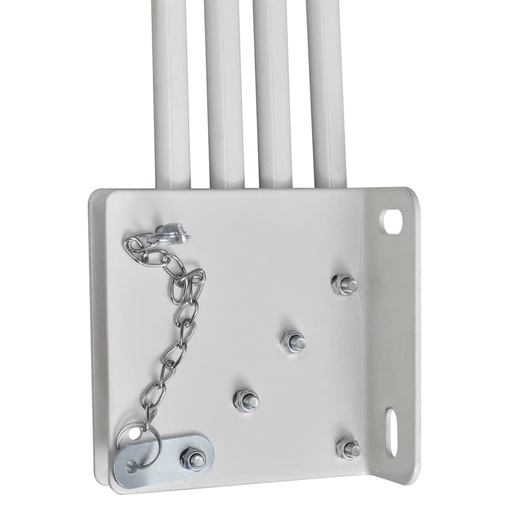 Collapsible Balcony Side Awning Cream 210x210 cm