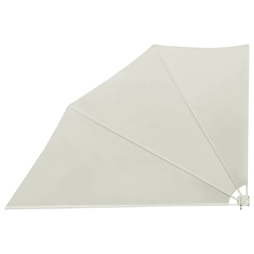 Collapsible Balcony Side Awning Cream 160x240 cm