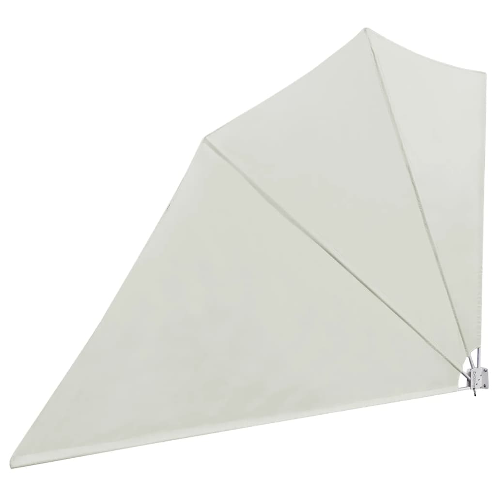 Collapsible Balcony Side Awning Cream 160x240 cm