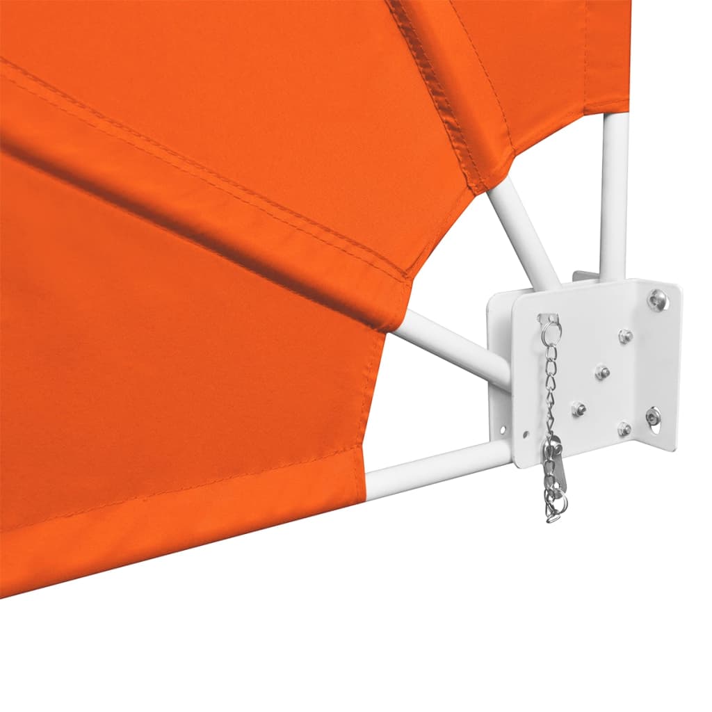 Collapsible Balcony Side Awning Terracotta 210x210 cm