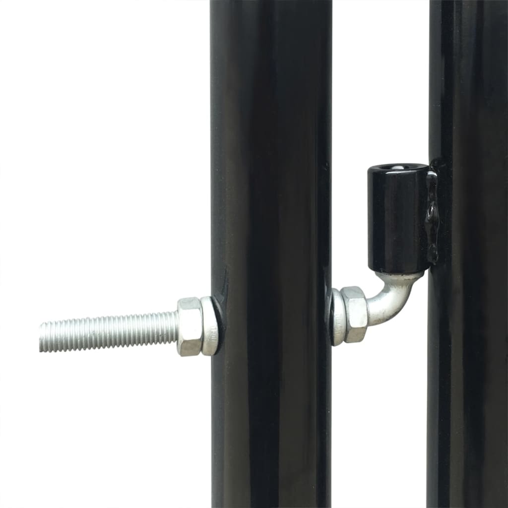 Black Double Door Fence Gate 300 x 250 cm
