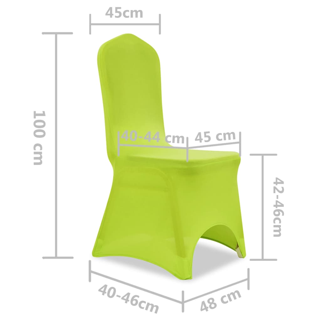 Stretch Chair Cover 4 pcs Green