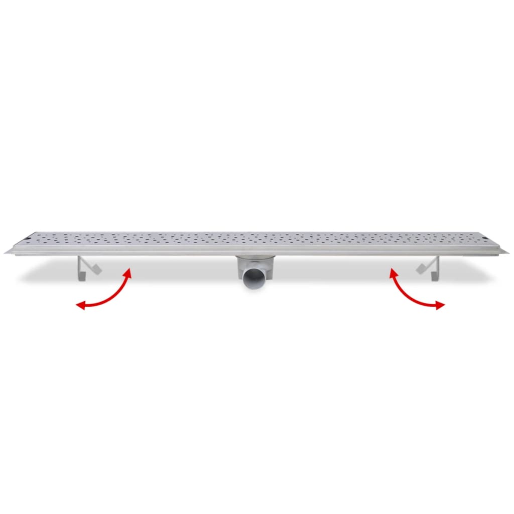 Linear Shower Drain Bubble 1030x140 mm Stainless Steel