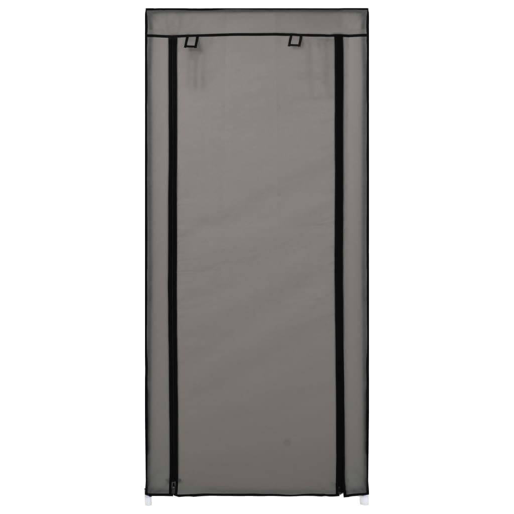 Shoe Cabinet with Cover Grey 58x28x106 cm Fabric