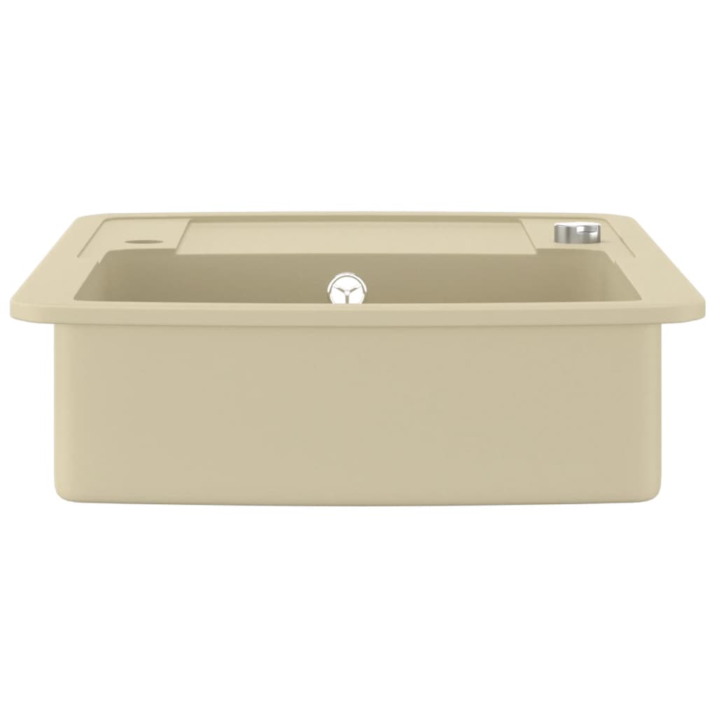 Granite Kitchen Sink Single Basin Beige