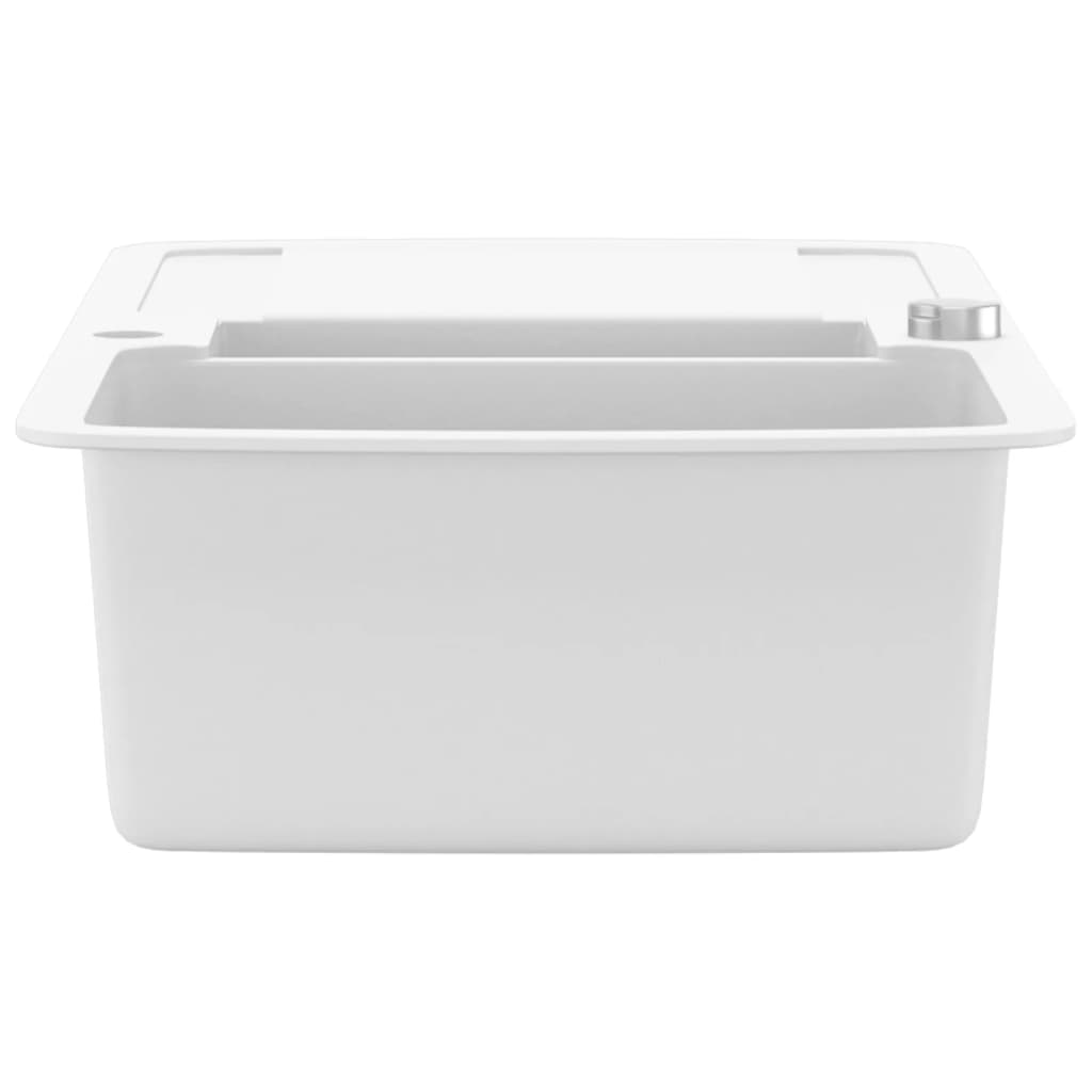 Granite Kitchen Sink Double Basins White