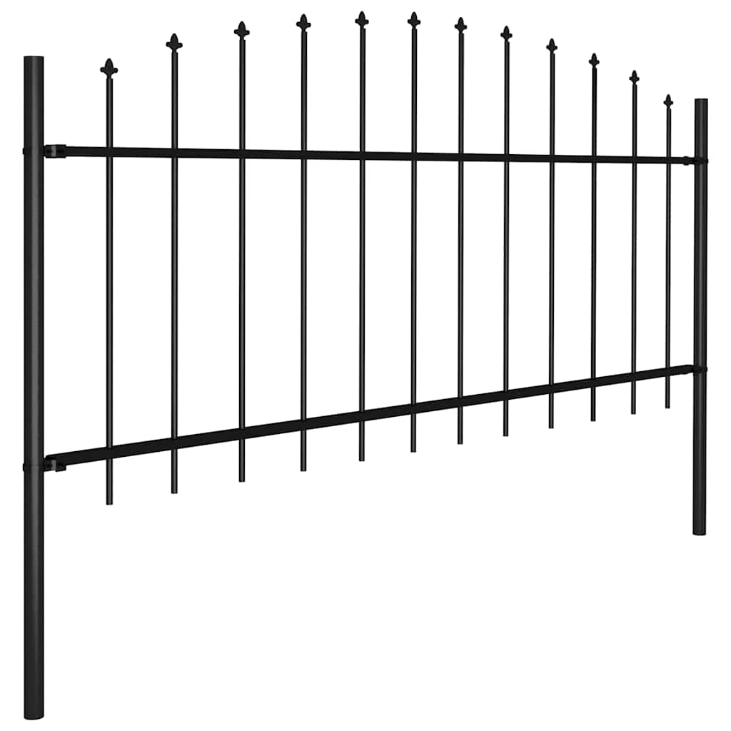 Garden Fence with Spear Top Steel