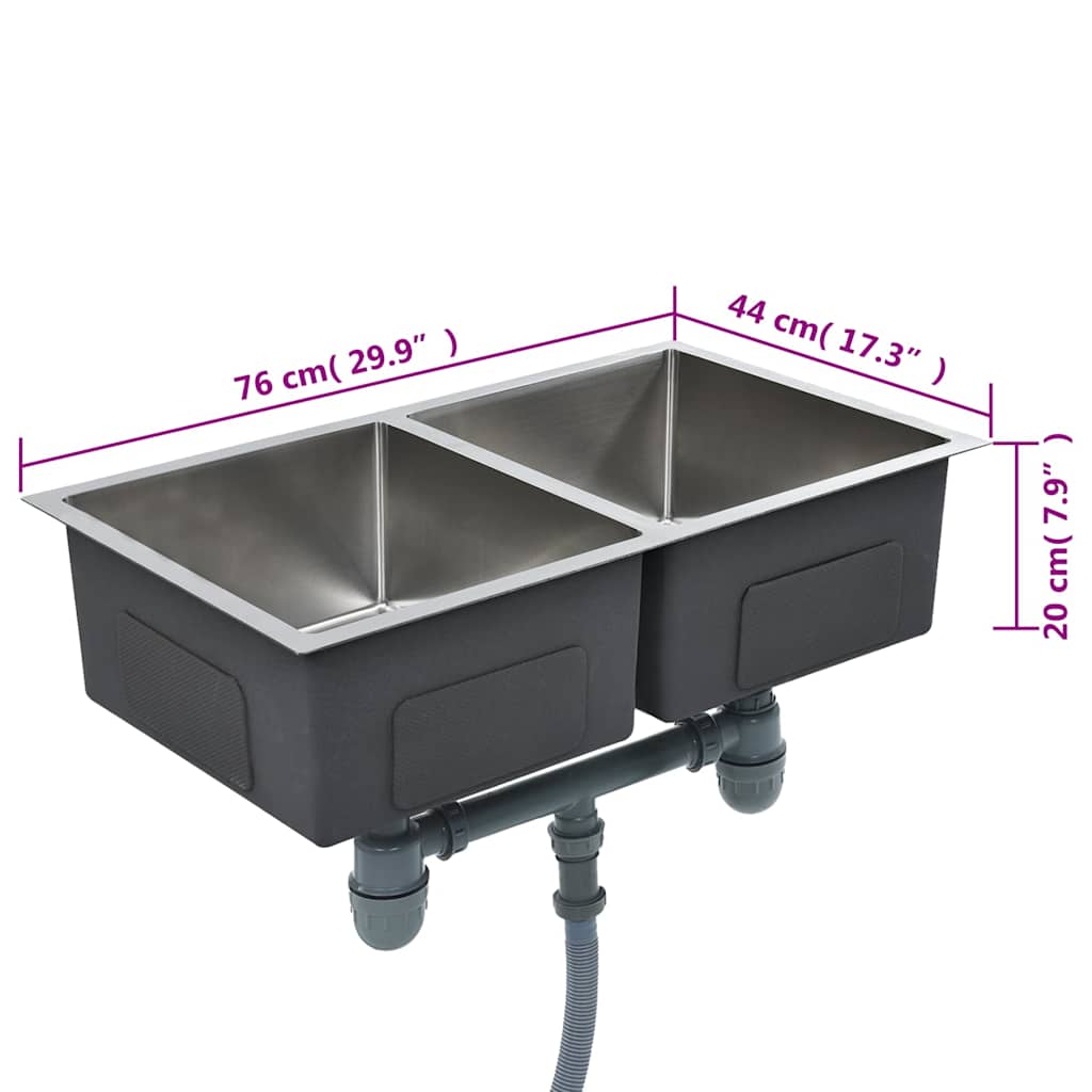 Handmade Kitchen Sink Stainless Steel