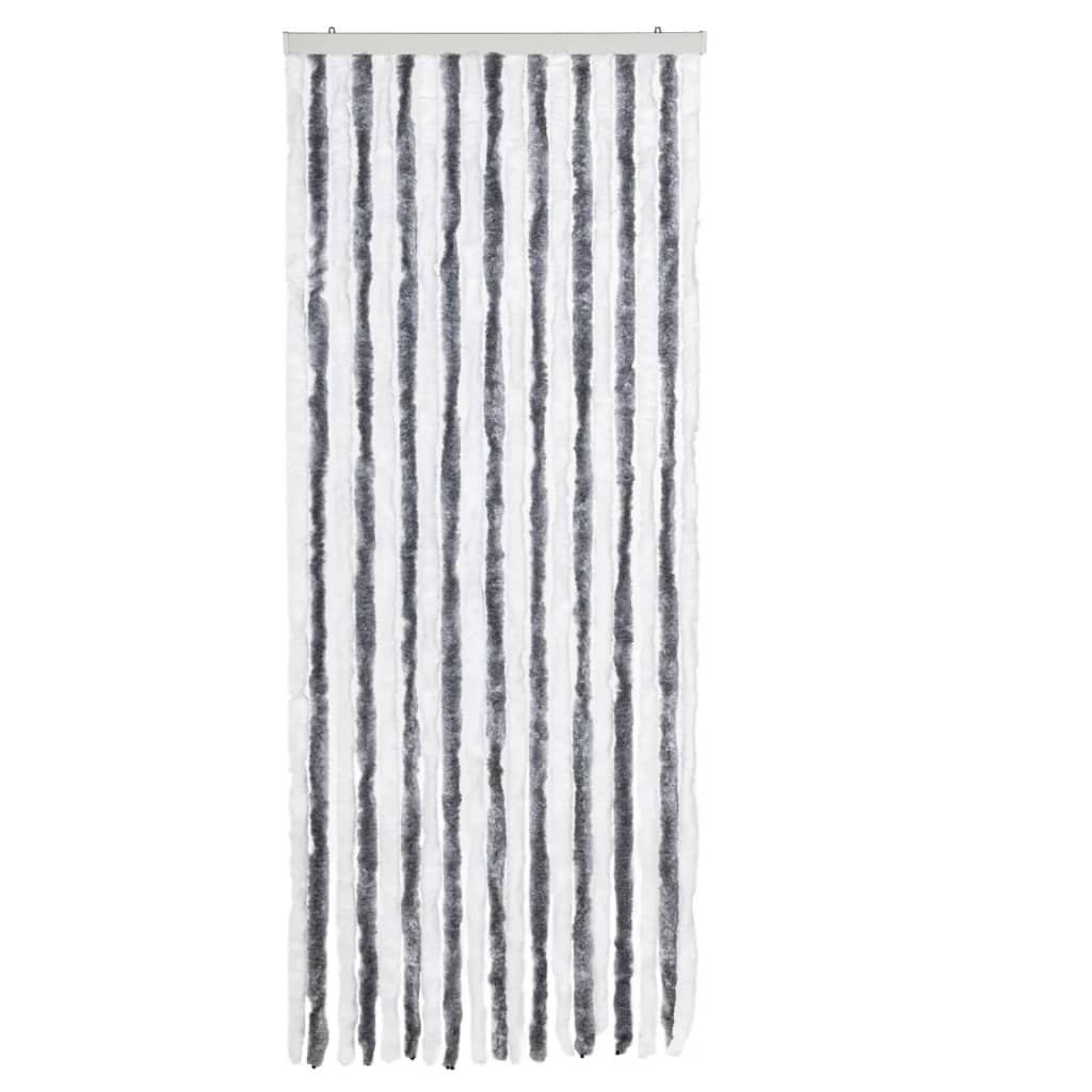 Insect Curtain Grey and White 56x185 cm Chenille