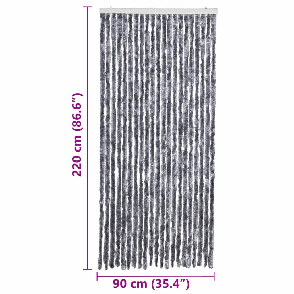 Insect Curtain Silver 90x220 cm Chenille