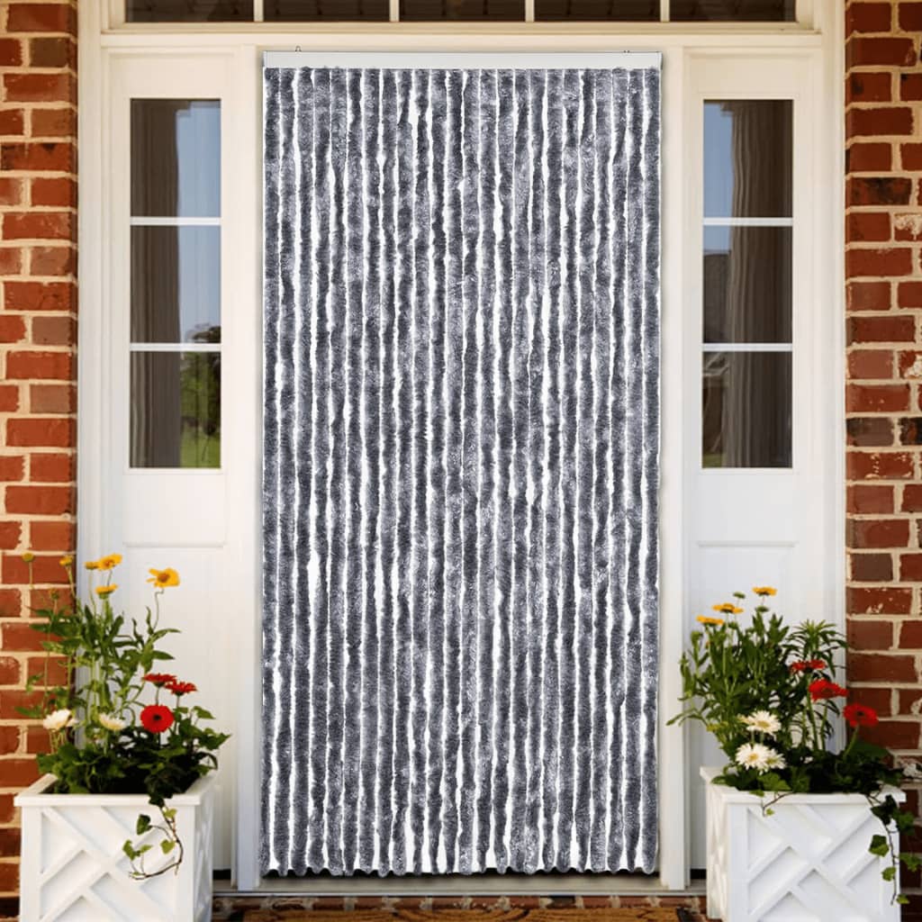 Insect Curtain Silver 100x220 cm Chenille