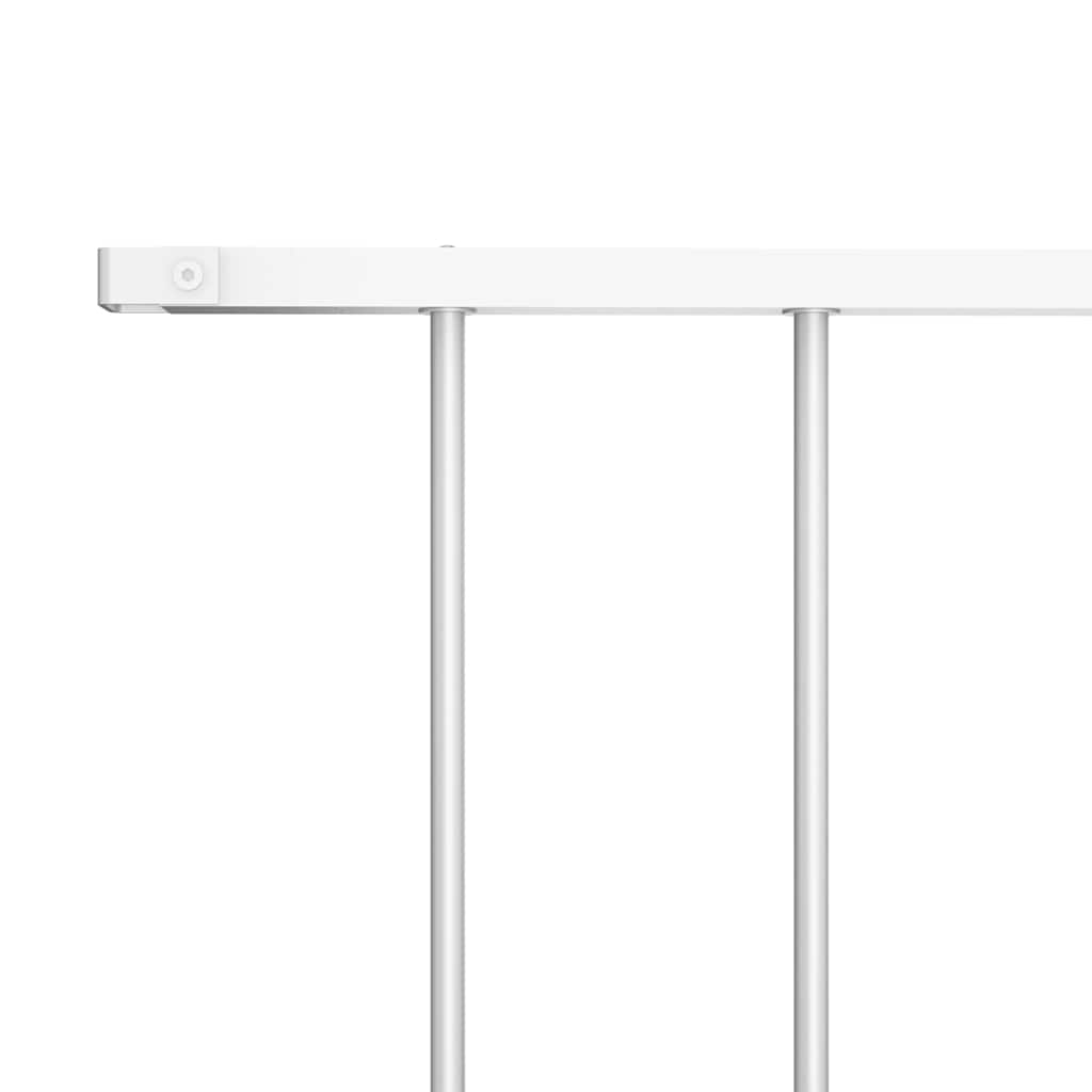 Fence Panel Powder-coated Steel 1.7x1 m White