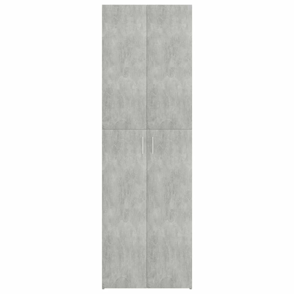 Office Cabinet Concrete Grey 60x32x190 cm Engineered Wood