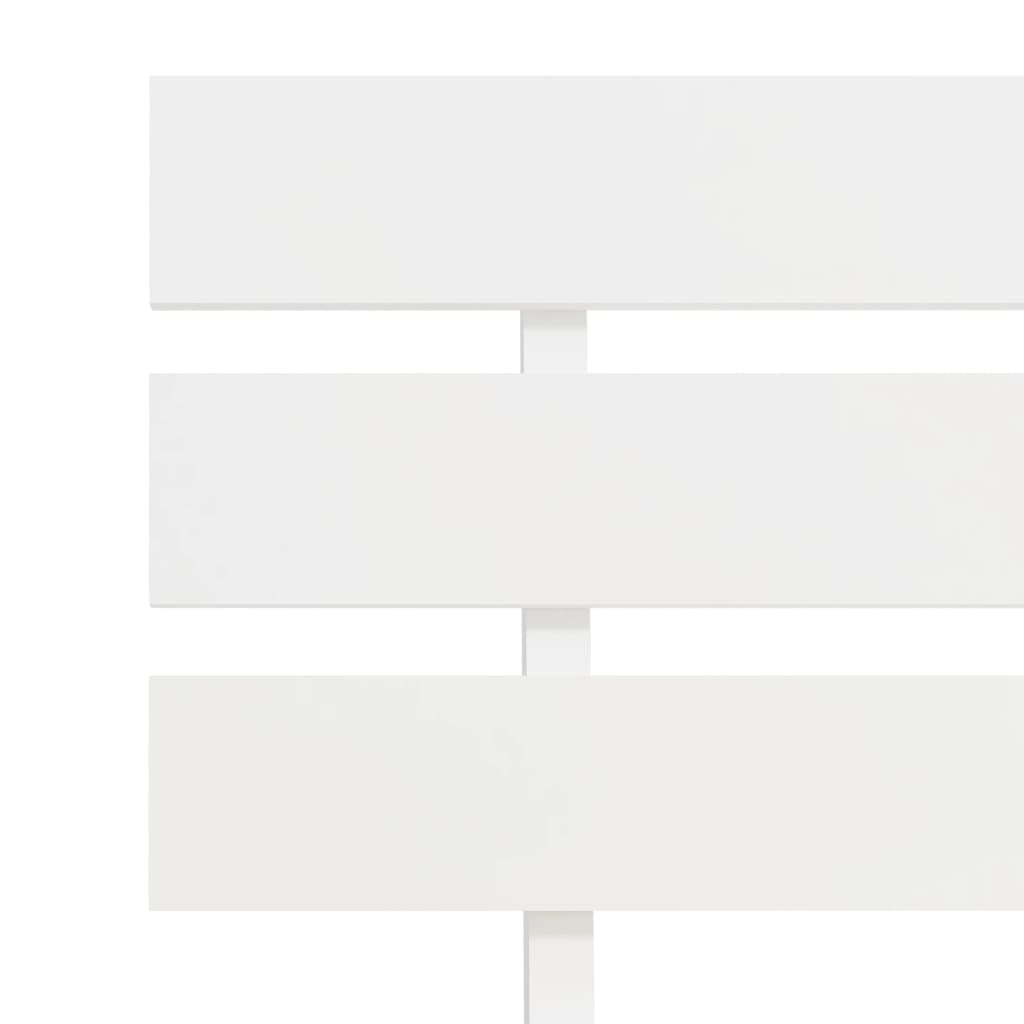 Bed Frame without Mattress White Solid Pine Wood 120x200 cm