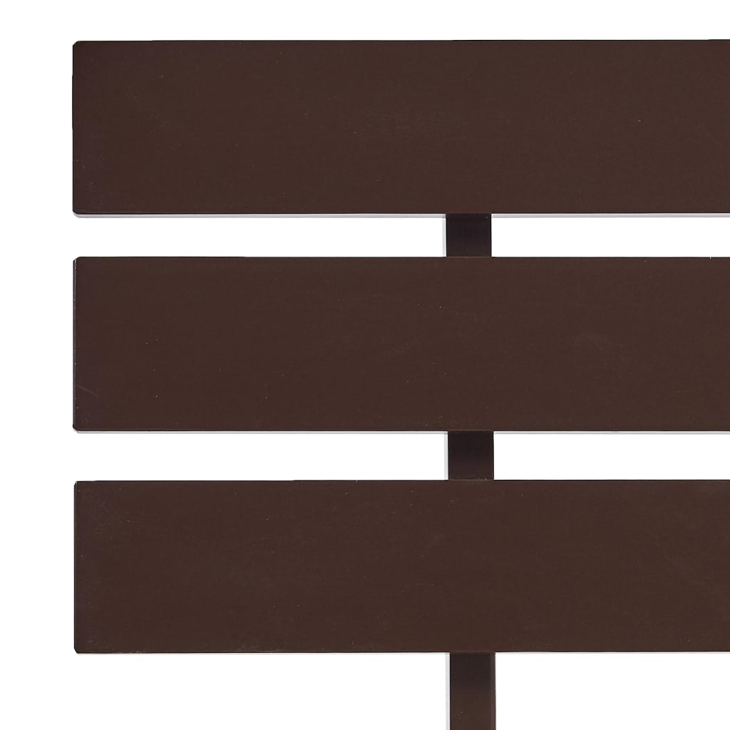 Bed Frame without Mattress Dark Brown Solid Pine Wood 120x200 cm
