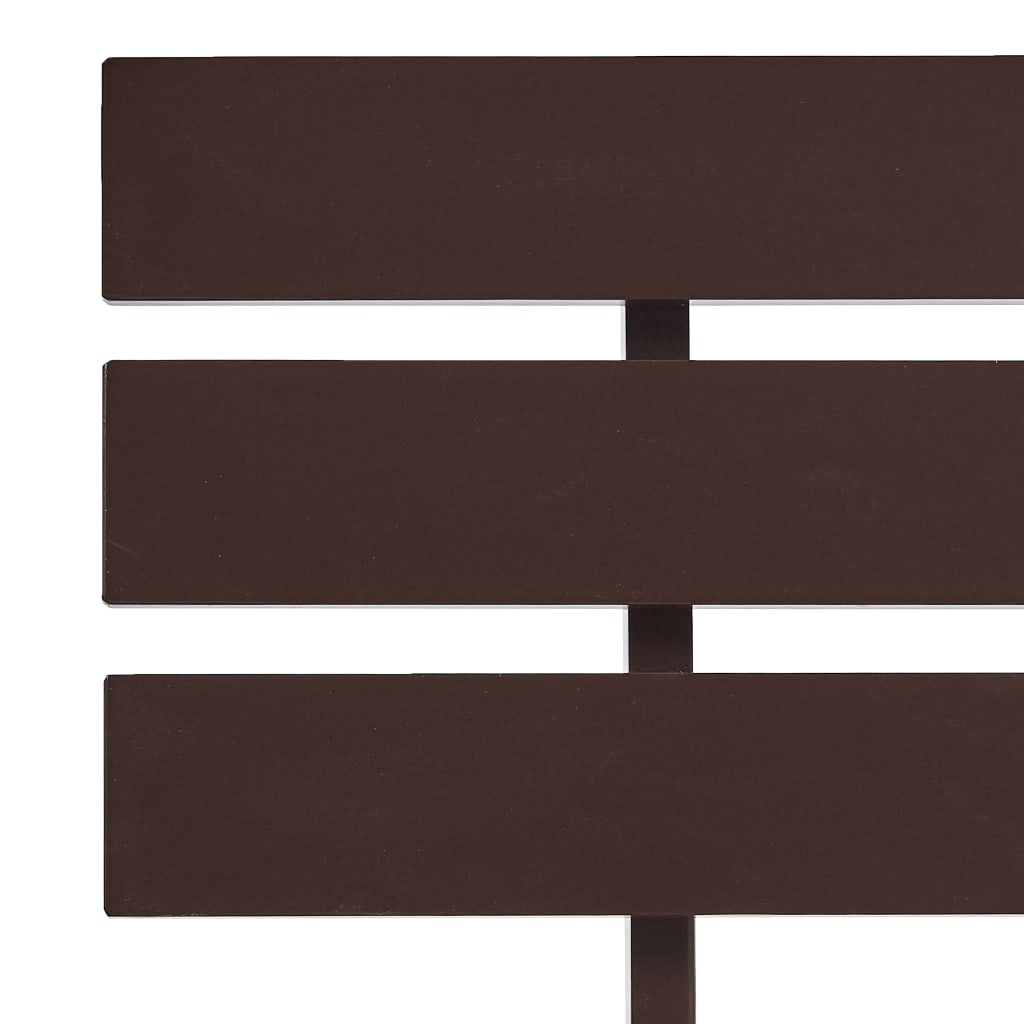 Bed Frame without Mattress Dark Brown Solid Pine Wood 160x200 cm
