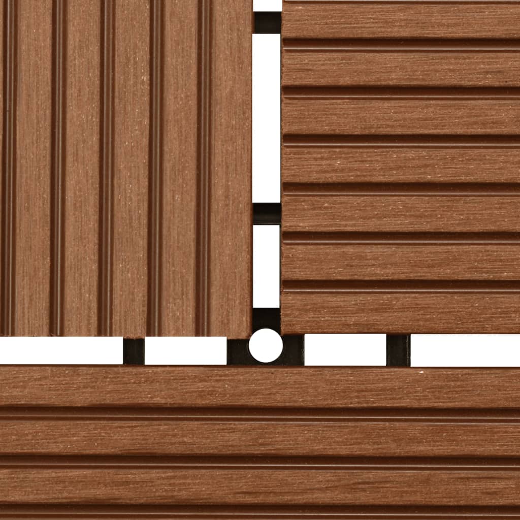 22 pcs Decking Tiles 30x30 cm 2 sqm WPC Black