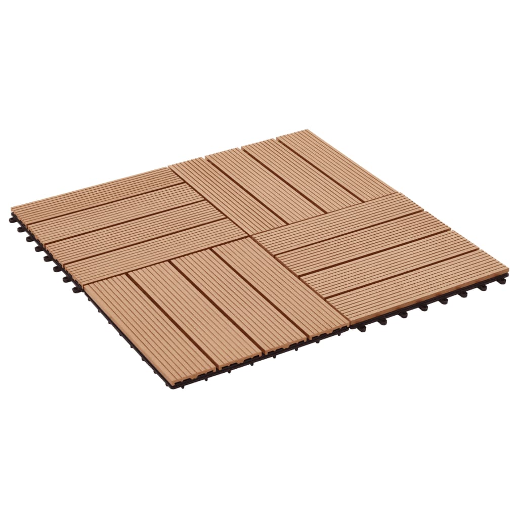 22 pcs Decking Tiles 30x30cm 2 sqm WPC Grey