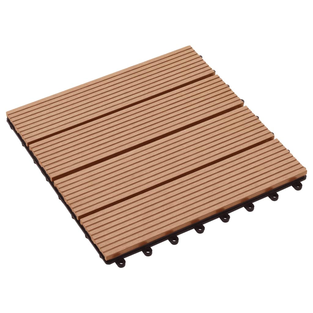 22 pcs Decking Tiles 30x30cm 2 sqm WPC Grey