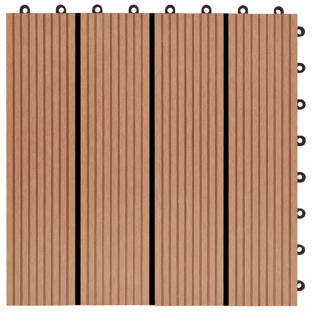 22 pcs Decking Tiles 30x30cm 2 sqm WPC Grey