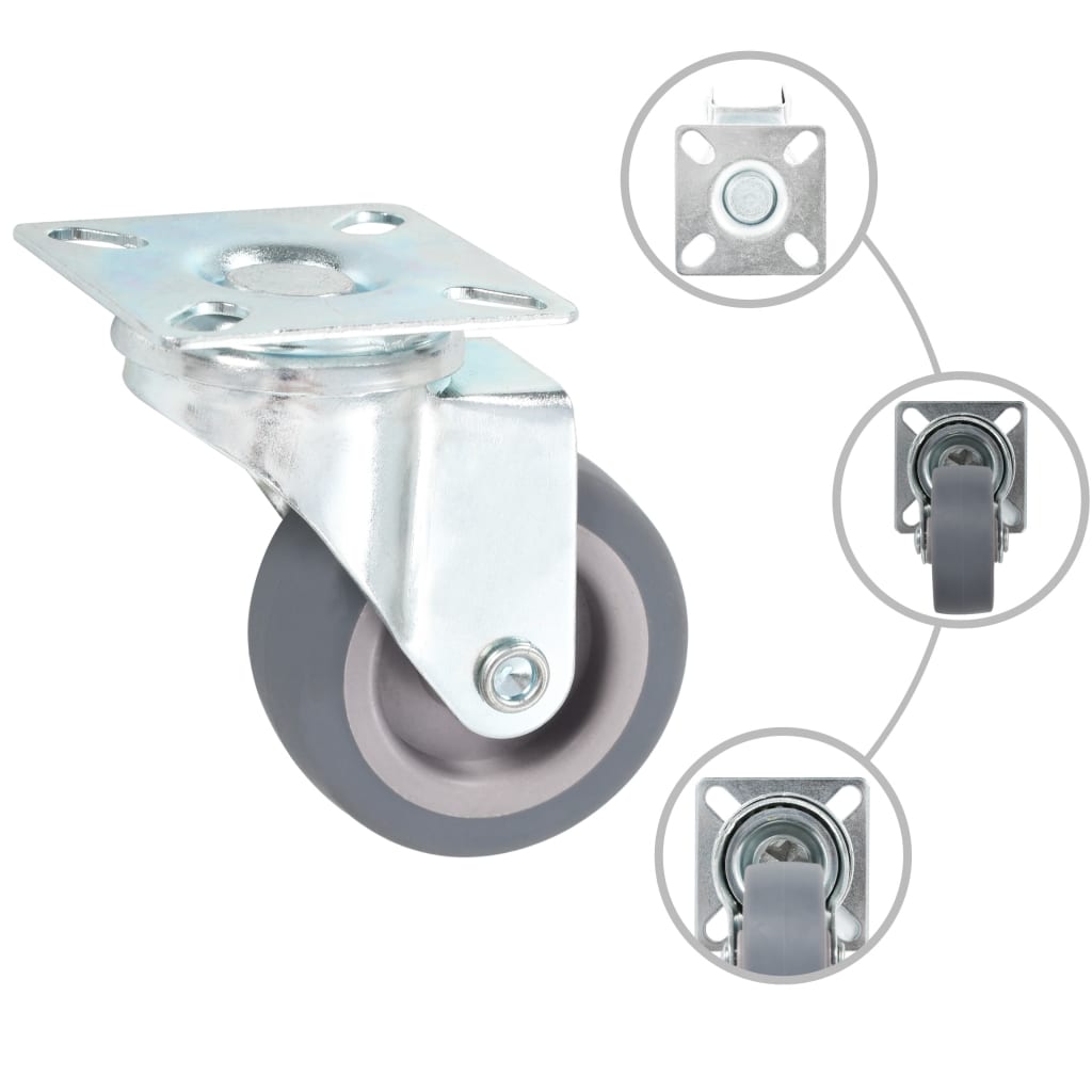 24 pcs Swivel Casters 50 mm