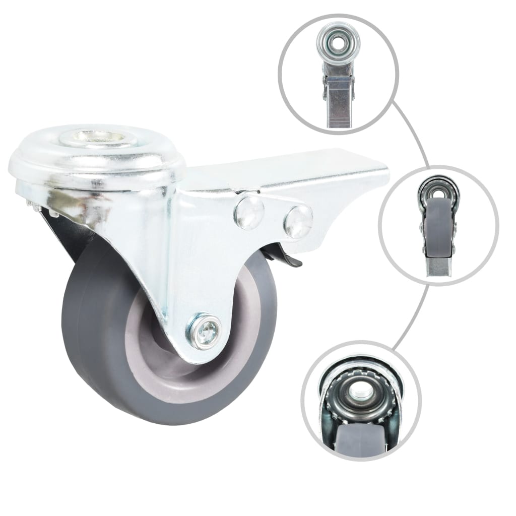 32 pcs Bolt Hole Swivel Casters 50 mm