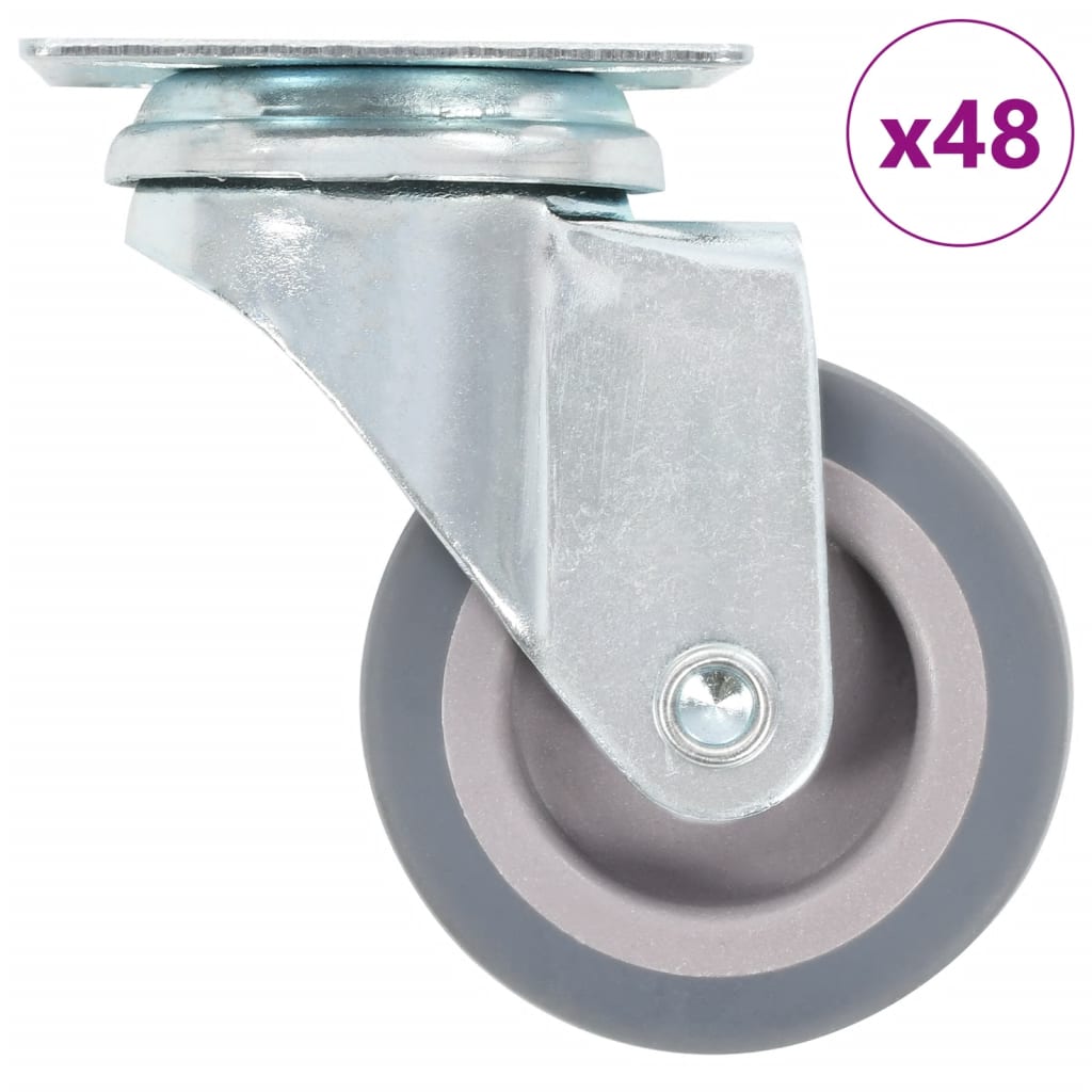 48 pcs Swivel Casters 50 mm