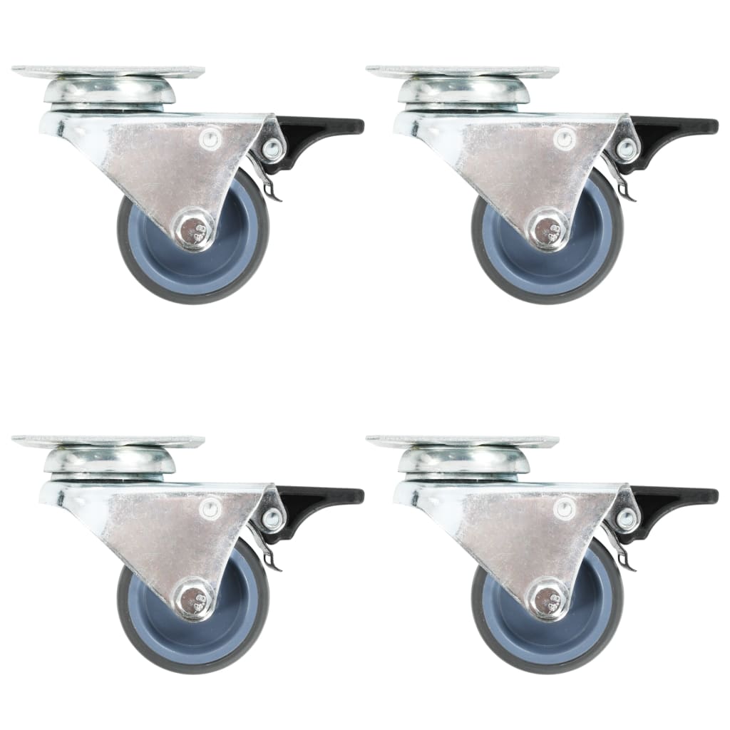 24 pcs Twin-wheel Swivel Casters 50 mm