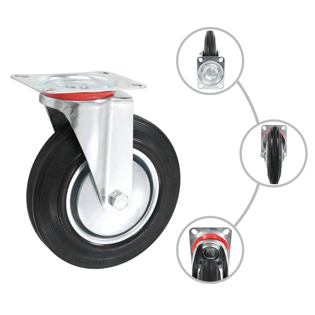 32 pcs Swivel Casters 200 mm