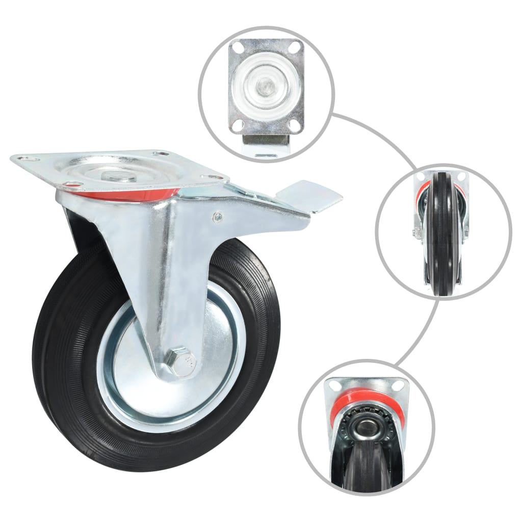 24 pcs Swivel Casters 200 mm