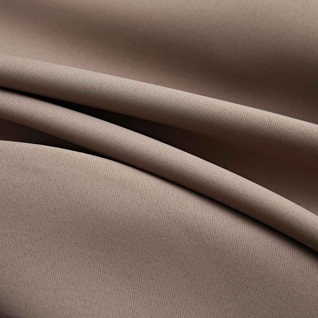 Blackout Curtain with Metal Rings Taupe 290x245 cm
