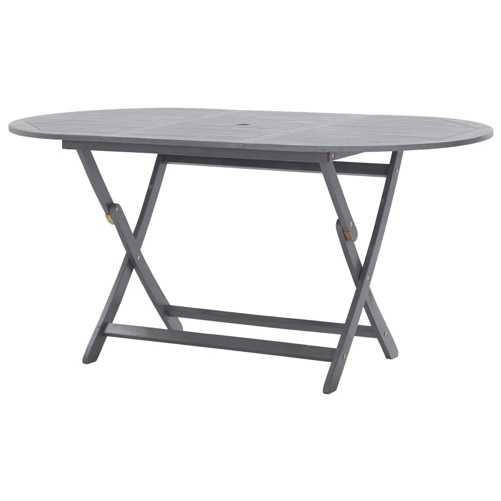 Folding Garden Table 160x85x75 cm Solid Acacia Wood
