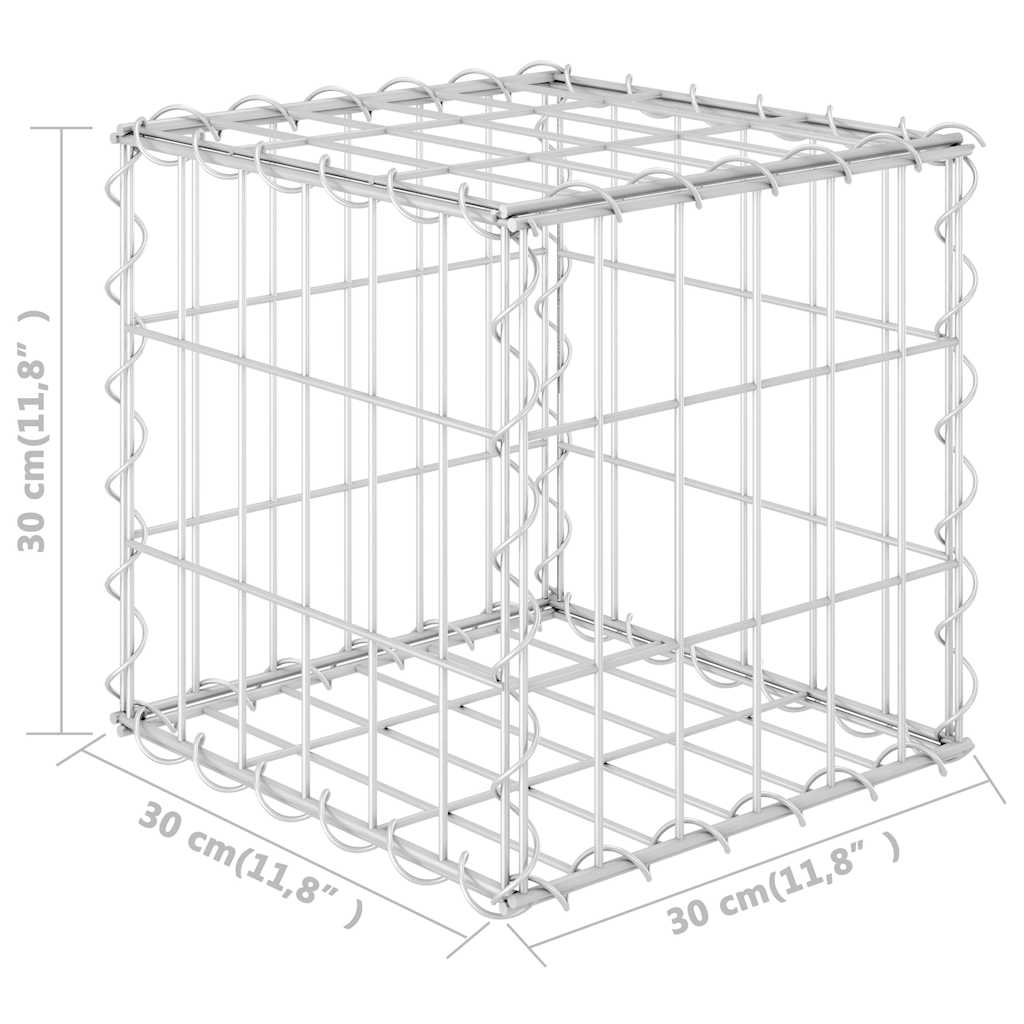 Cube Gabion Raised Bed Steel Wire 30x30x30 cm
