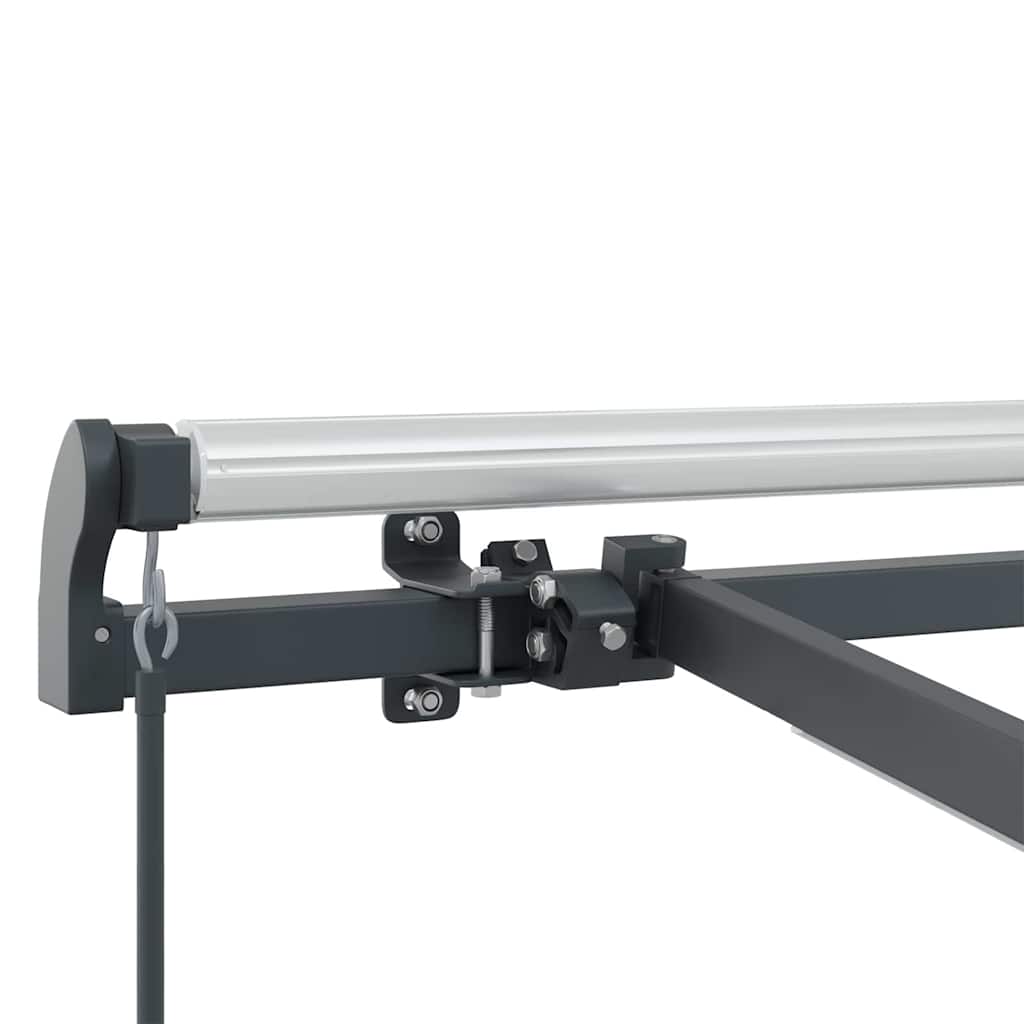 Awning with Manual Anthracite 3.5 x 2.5 m Metal