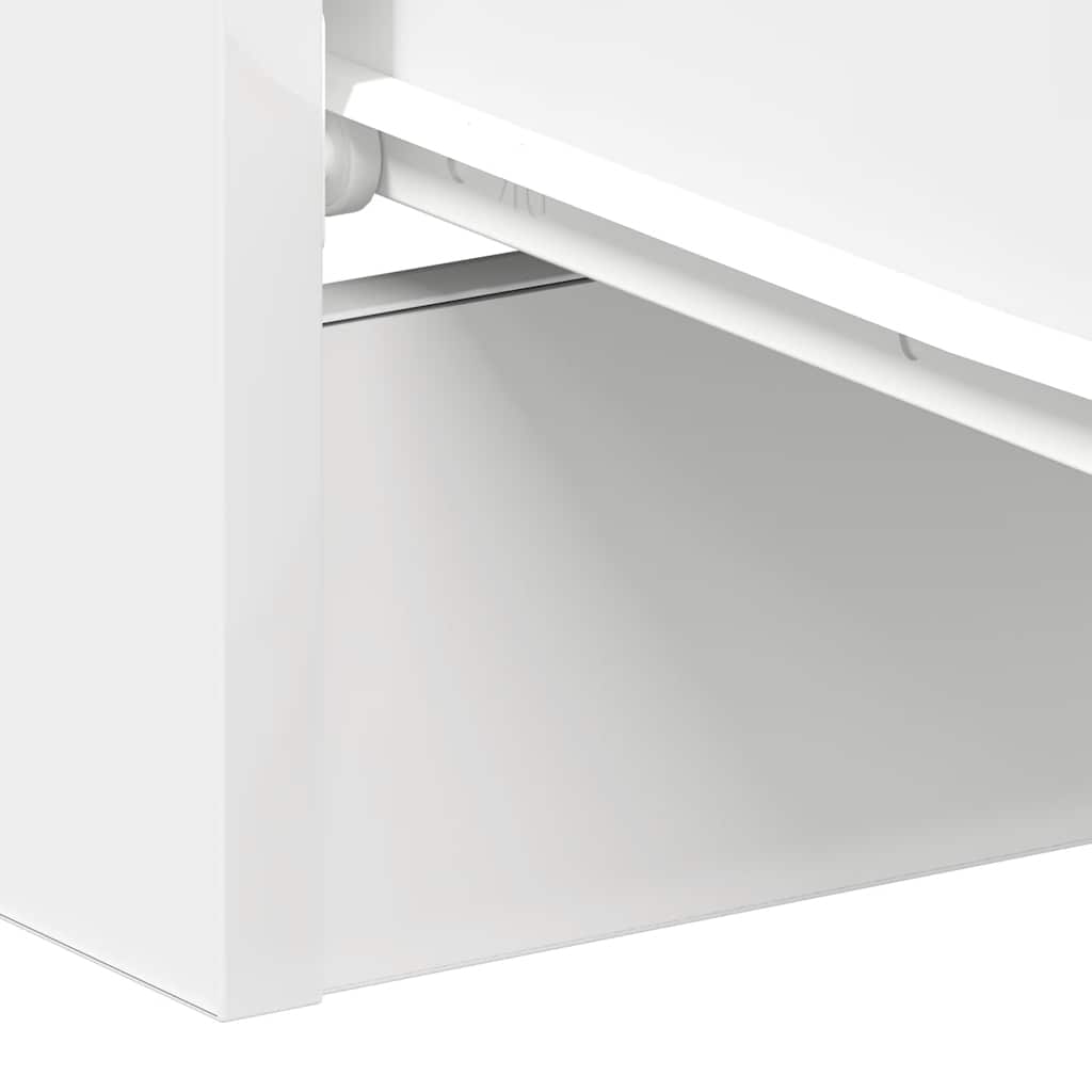 Bedside Cabinet White 38x35x56 cm Engineered Wood