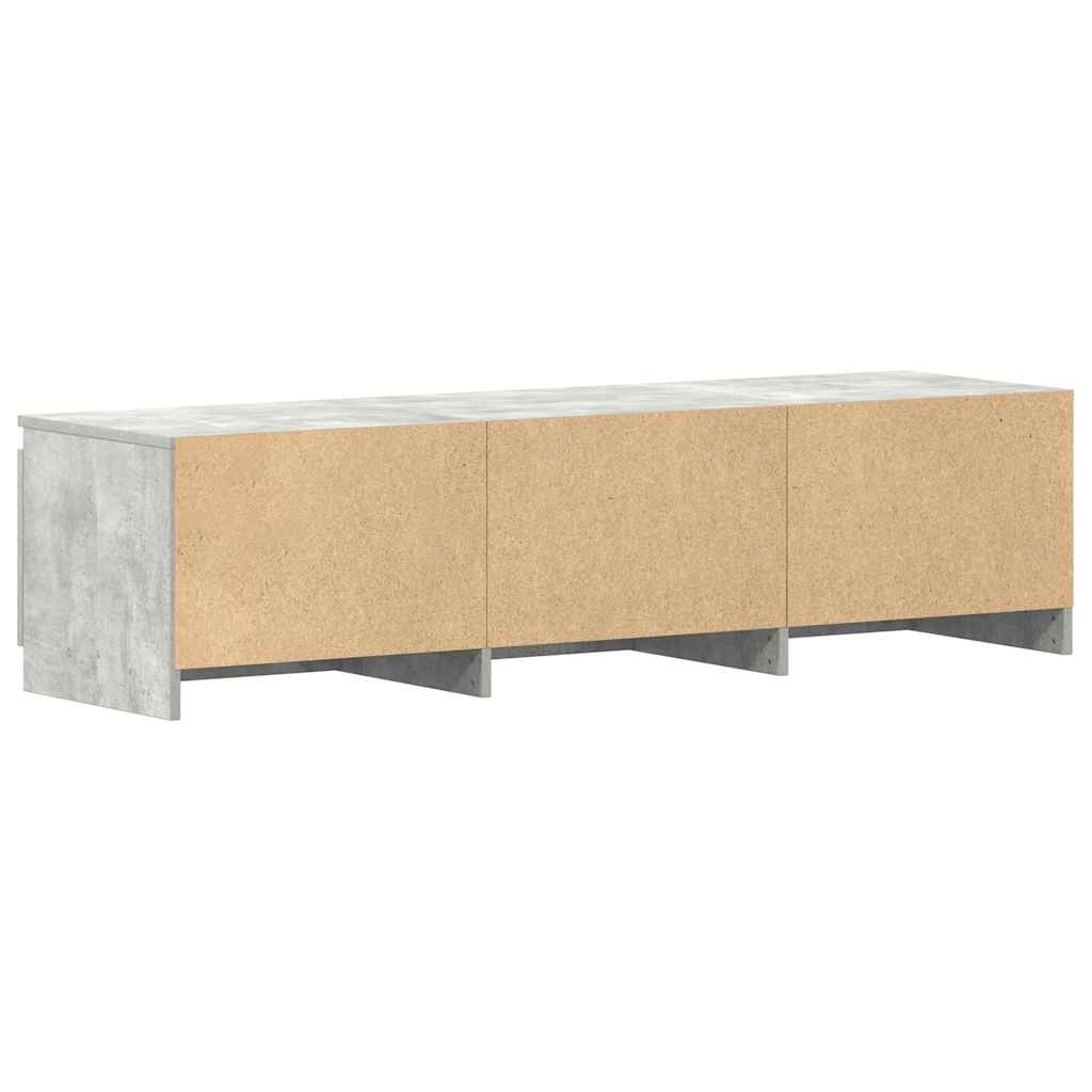 TV Cabinet Concrete Grey 140x40x35.5 cm Engineered Wood