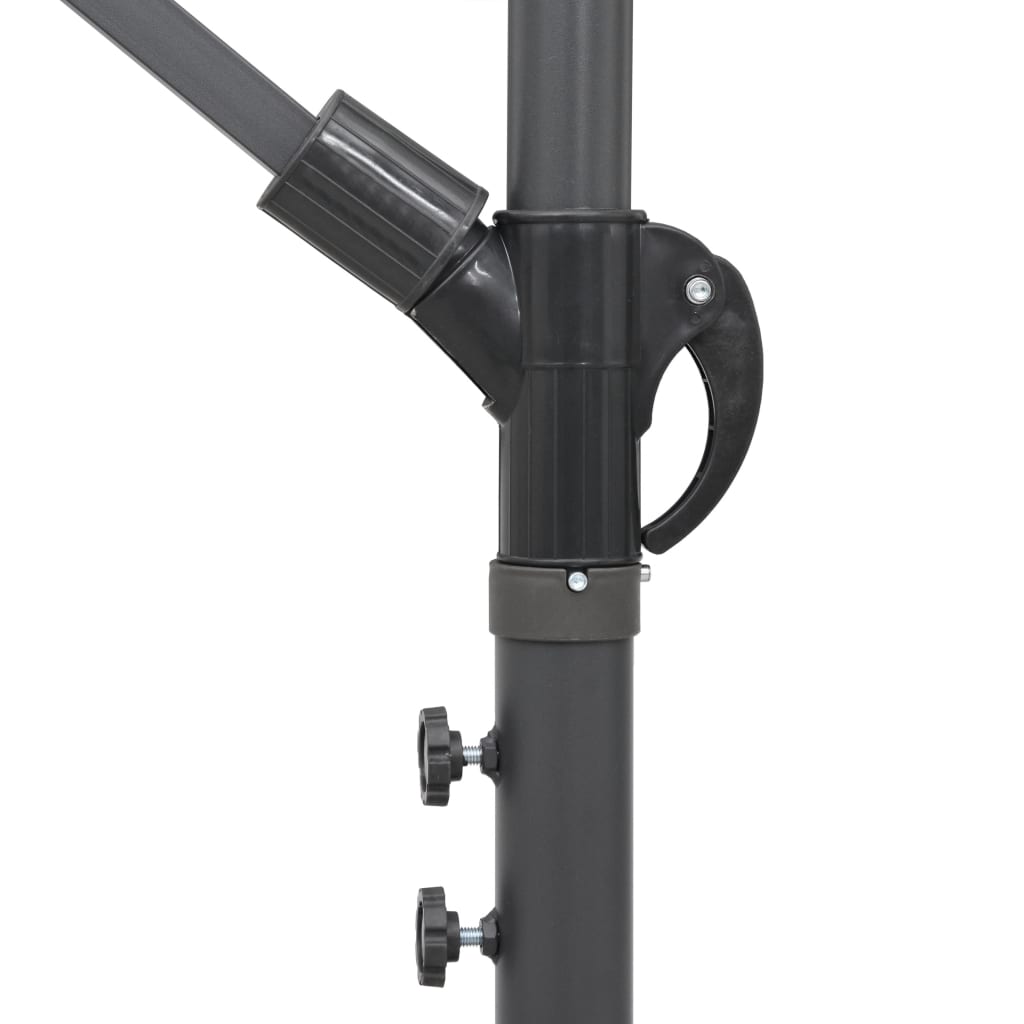 Hanging Garden Parasol Burgundy 3 m Aluminium Pole