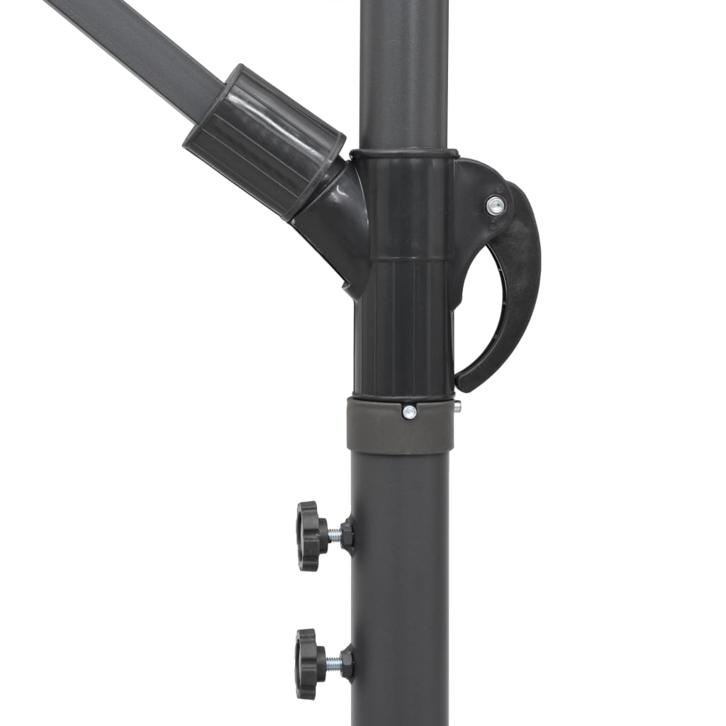 Hanging Garden Parasol Terracotta 3 m Aluminium Pole