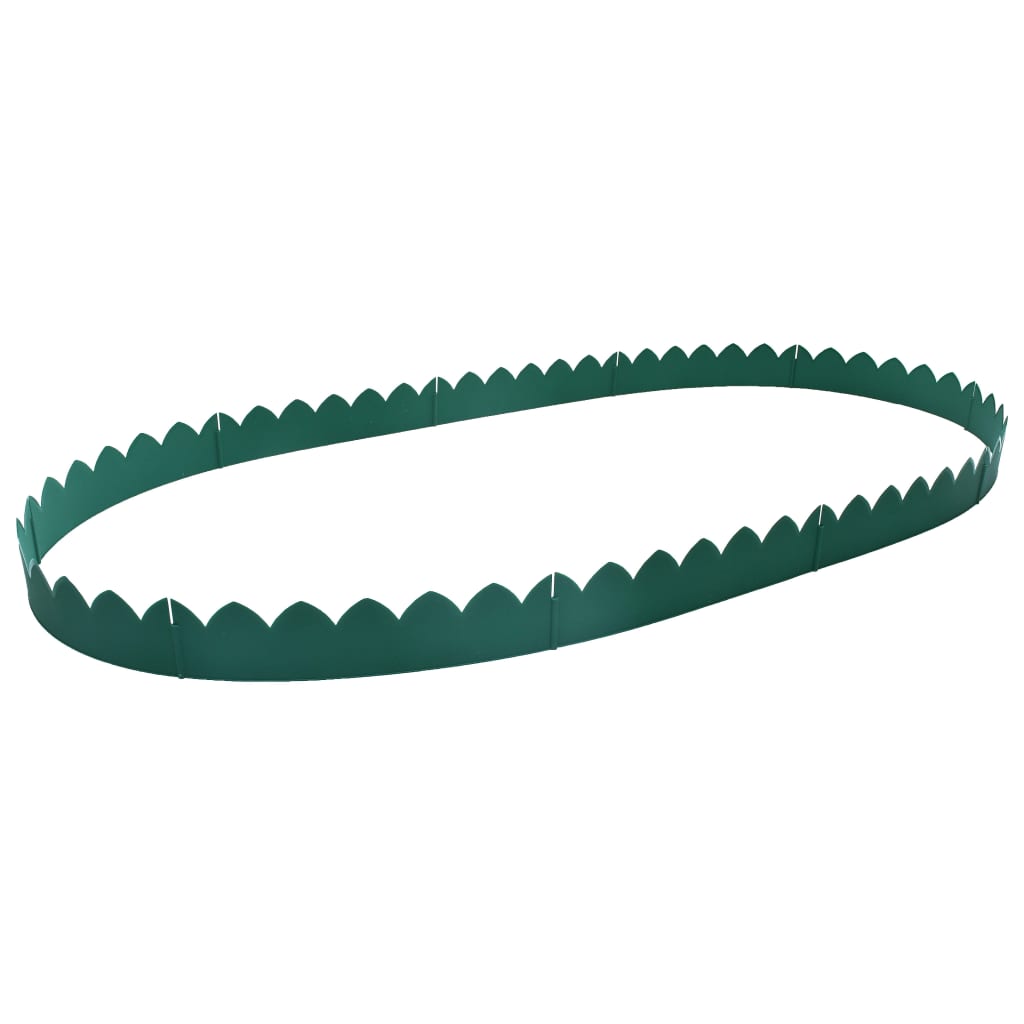 Lawn Edgings 10 pcs Green 65x15 cm PP