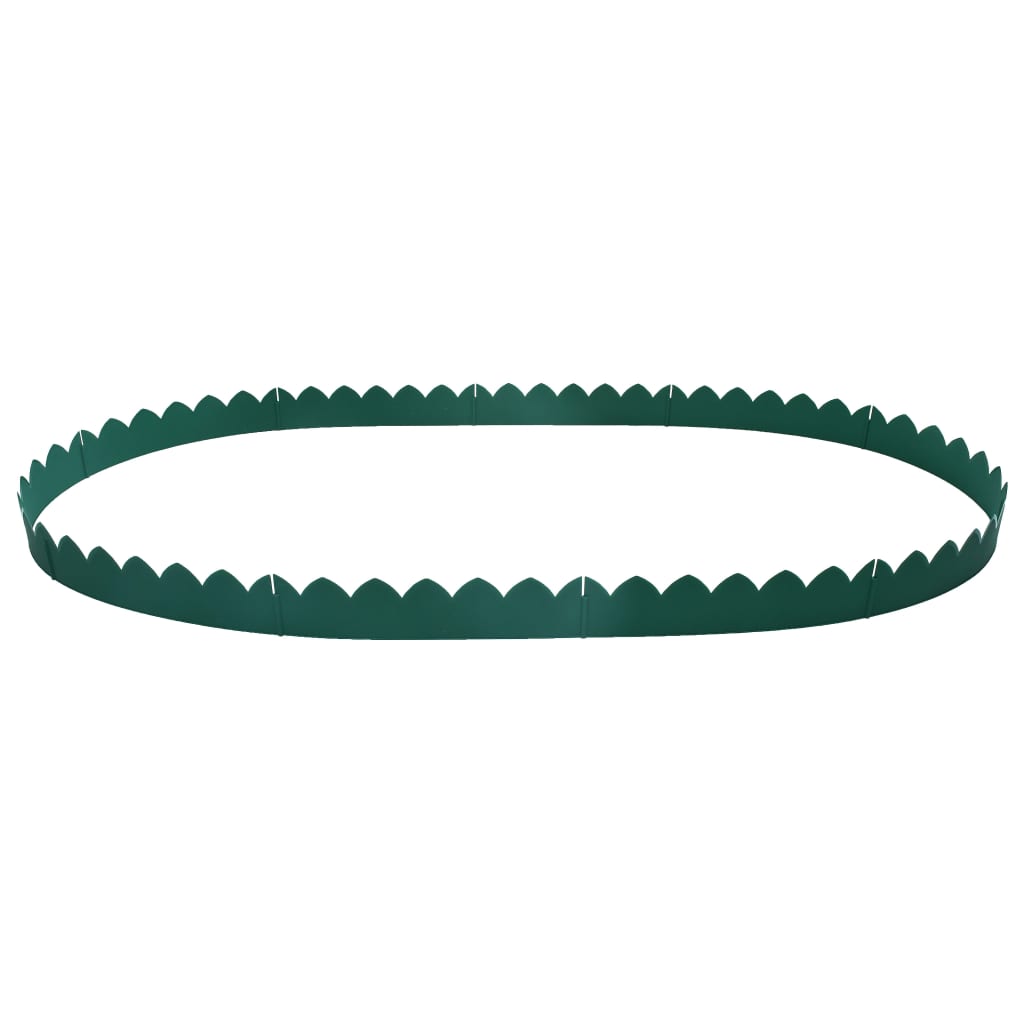 Lawn Edgings 10 pcs Green 65x15 cm PP
