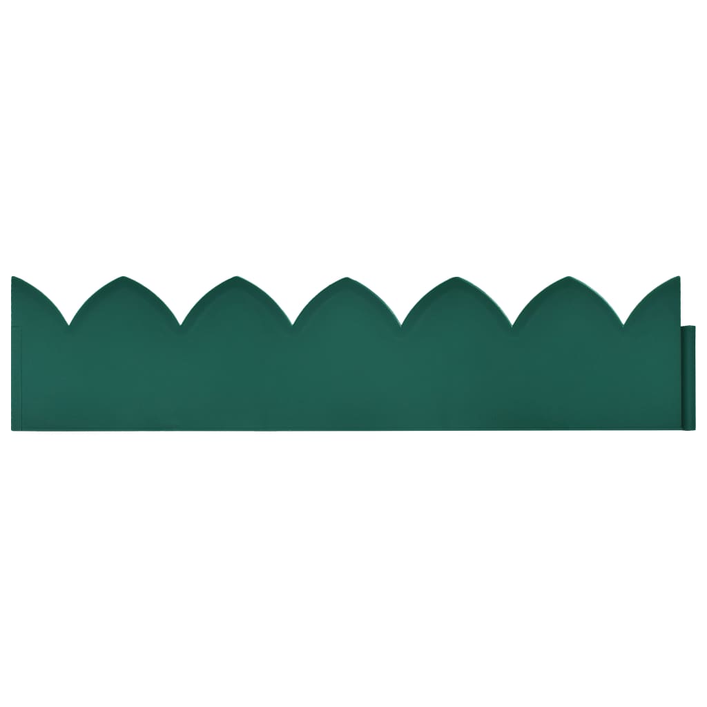 Lawn Edgings 10 pcs Green 65x15 cm PP