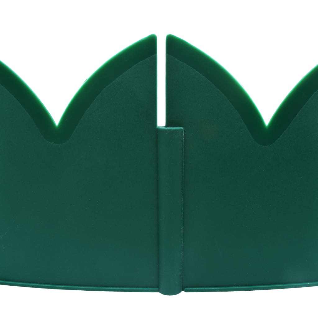 Lawn Edgings 10 pcs Green 65x15 cm PP