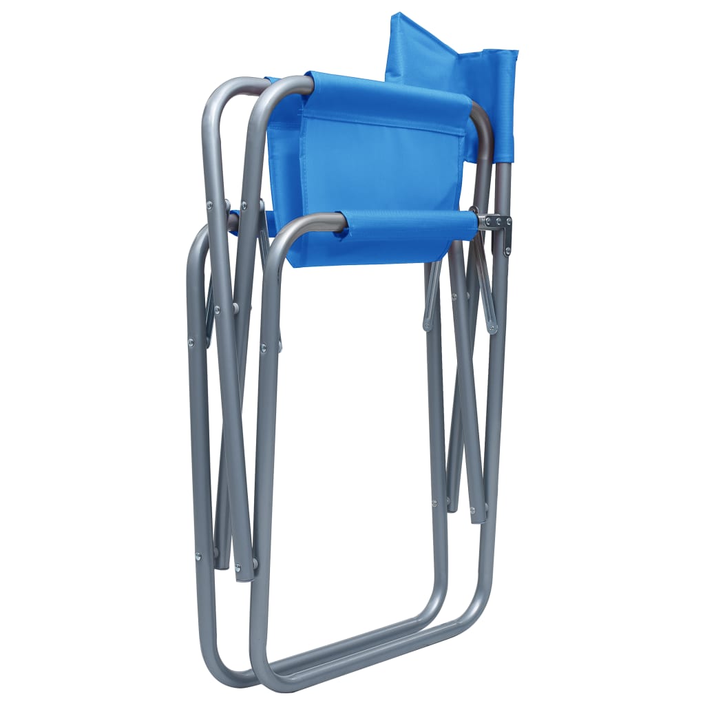Director's Chairs 2 pcs Steel Blue
