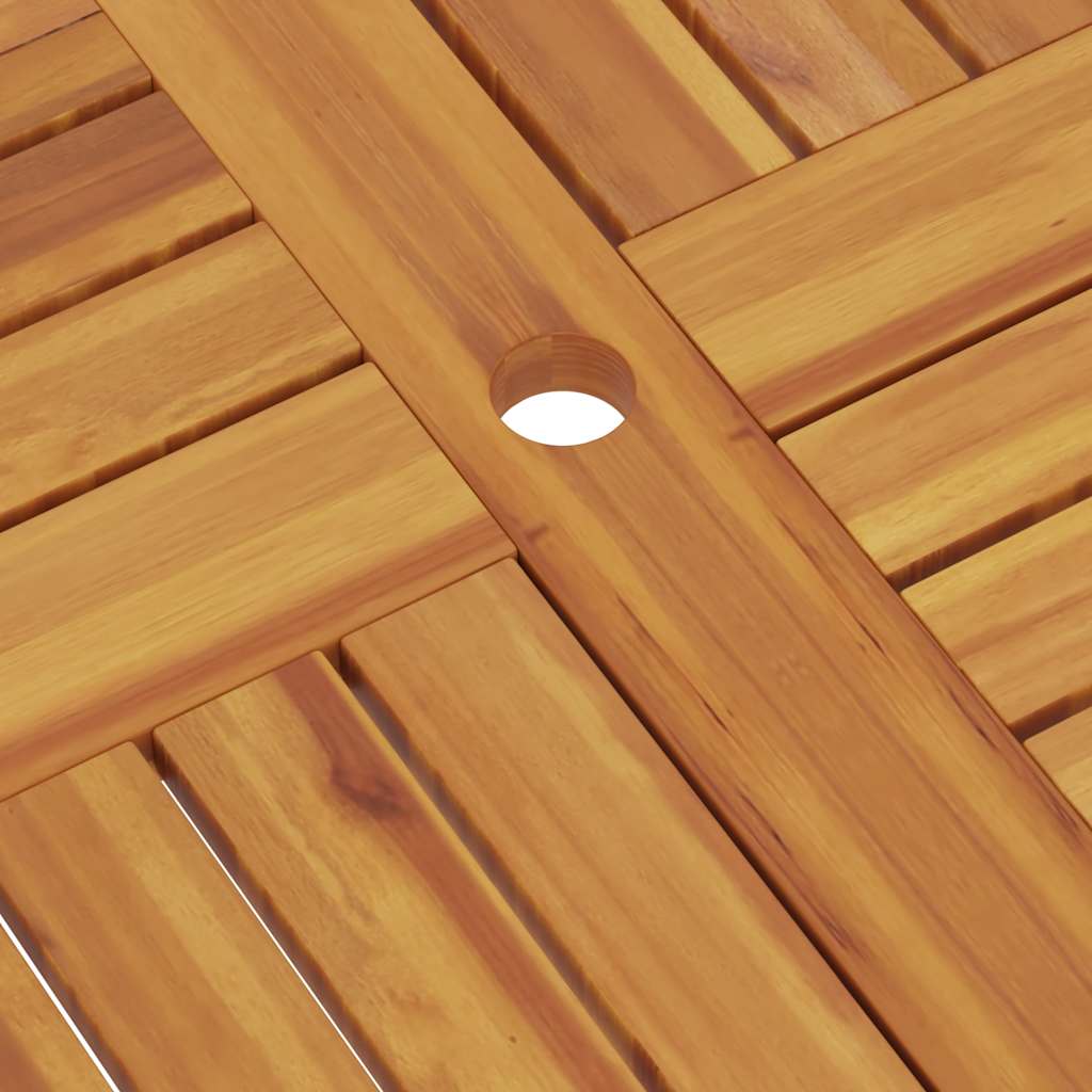 Folding Garden Table 85x85x76 cm Solid Teak Wood