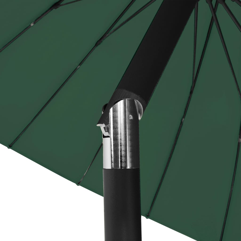 Garden Parasol with Aluminium Pole 270 cm Green
